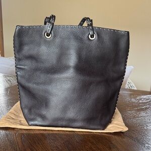 Fendi Selleria dark brown tote